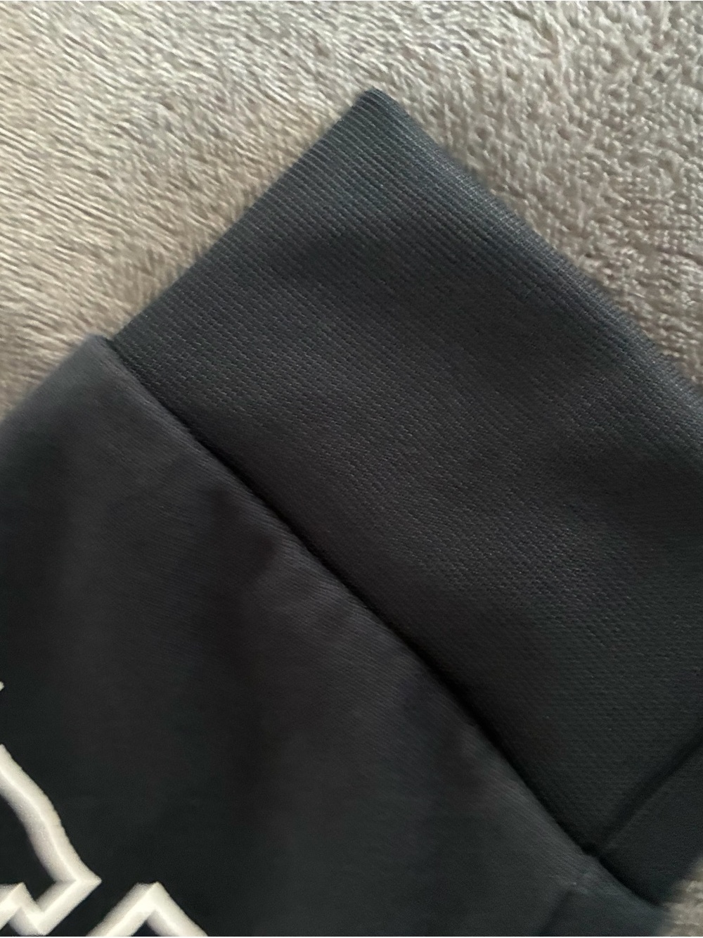Armani Exchange Black Crewneck Sweatshirt with White Sleeve Logos Size L or Xl - Picture 3 of 6